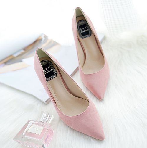 Chaussures de printemps femme en pointu ouverture profonde- Commuter - semelle caoutchouc Ref 996738