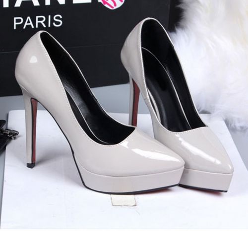 Chaussures de printemps femme en Manteau peinture pointu ouverture profonde, étanche - Europe semelle caoutchouc Ref 