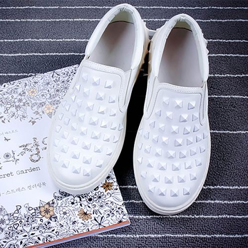 Chaussures de printemps femme en fibre Superfine UNCLE XU ronde ouverture profonde, rivet, Génoise, Style romain - Europe 