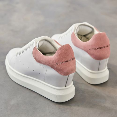 Chaussures de printemps femme en Vache revêtement cuir fendu ronde avec lacets, étanche, Avec une combinaison fines -