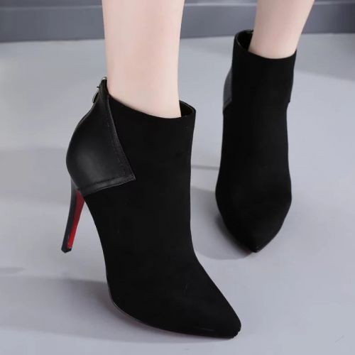 Chaussures de printemps femme en fibre Superfine pointu - semelle caoutchouc Ref 996919