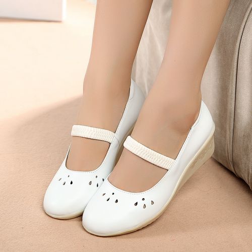 Chaussures de printemps femme en fibre Superfine ronde ouverture profonde, Wedges, étanche - loisir Ref 997031