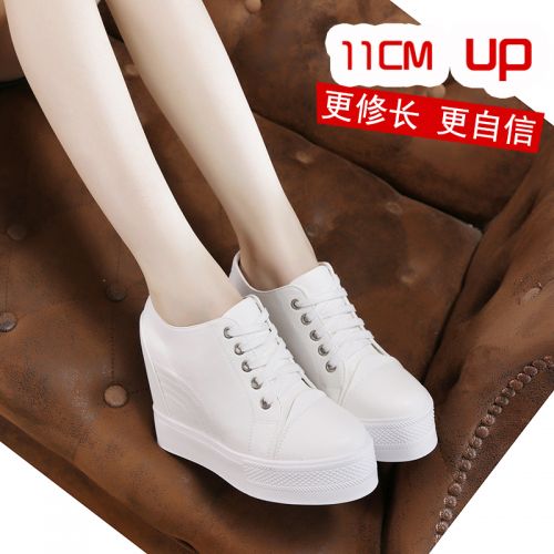 Chaussures de printemps femme en Ercengzhupi ronde avec lacets, Génoise, étanche - loisir semelle caoutchouc Ref 997094