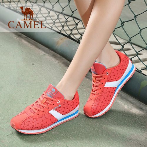 Chaussures de printemps femme en Une variété matériaux épissure CAMEL ronde avec lacets, Modèles mélangées - loisir Re