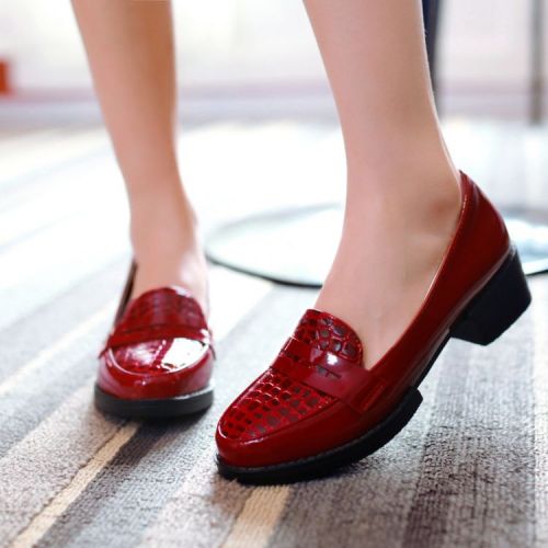Chaussures de printemps femme en Manteau peinture ronde ouverture profonde- doux - semelle caoutchouc Ref 997291