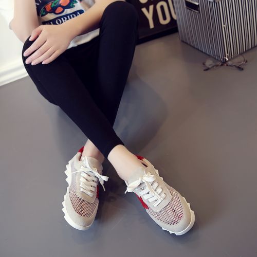 Chaussures de printemps femme en Première couche cuir ronde ouverture profonde, avec lacets, creux, engrener - loisi