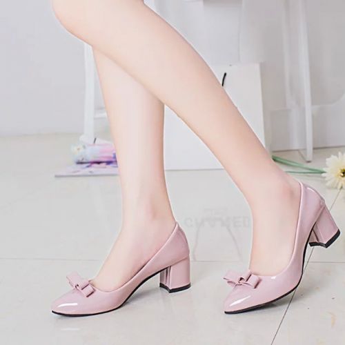 Chaussures de printemps femme en Manteau peinture pointu arc - confortable semelle fond composite Ref 997390