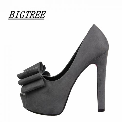 Chaussures de printemps femme en BIGTREE Tête poisson ouverture profonde, arc, étanche - semelle caoutchouc Ref