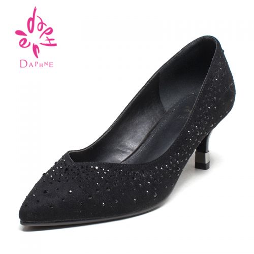 Chaussures de printemps femme en tissu DAPHNE pointu ouverture profonde- sexy - semelle caoutchouc Ref 997400