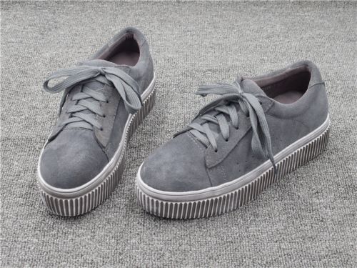 Chaussures de printemps femme en Première couche cuir ronde - Ref 997456