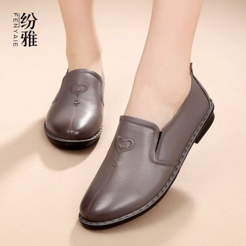 Chaussures de printemps femme en Première couche cuir FENYAIE ronde Fleurs - élégant semelle polyuréthane Ref 997476
