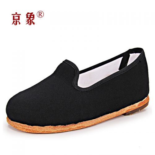 Chaussures de printemps femme en tissu ronde - loisir semelle cuir véritable Ref 997501
