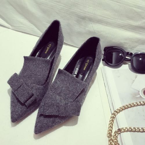 Chaussures de printemps femme en GZEUS pointu arc - Ref 997506