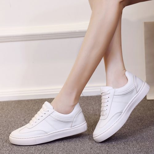 Chaussures de printemps femme en fibre Superfine ronde avec lacets, arc, brodé - semelle TPR Ref 997517