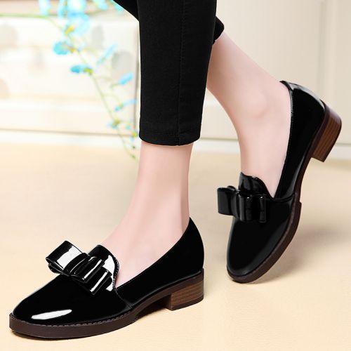 Chaussures de printemps femme en PU ronde arc, étanche - Europe semelle caoutchouc Ref 997581