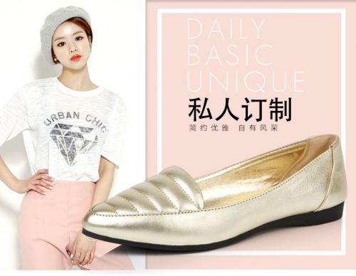 Chaussures de printemps femme en Vache revêtement cuir fendu ONFOOT CAT pointu ouverture profonde, paillette, Wedges - pr