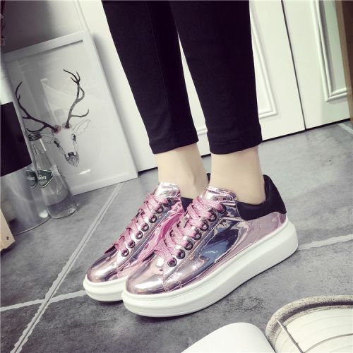 Chaussures de printemps femme en Manteau peinture ronde ouverture profonde, avec lacets, Génoise, étanche - loisir