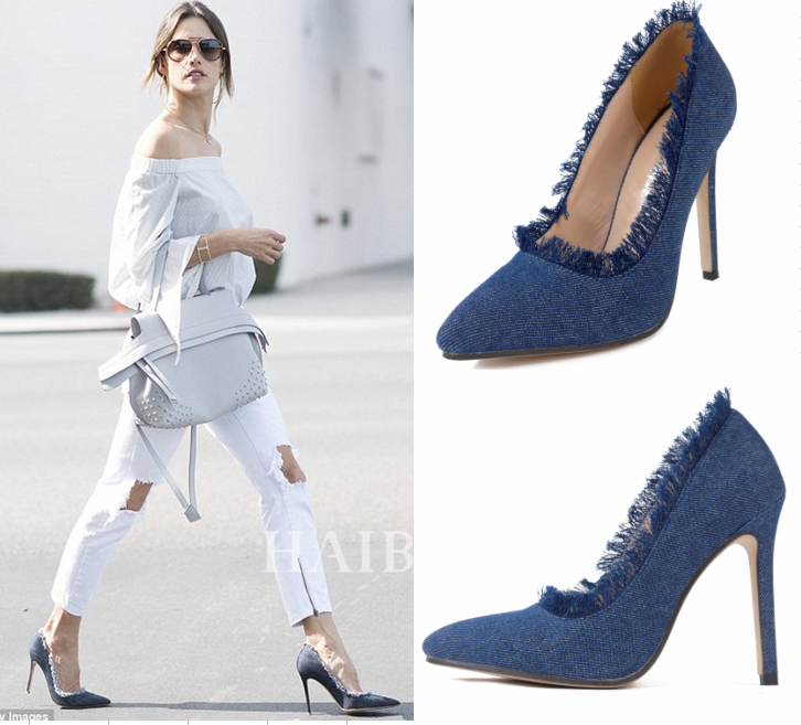 Chaussures de printemps femme en Ercengzhupi pointu ouverture profonde- Europe - Ref 997634