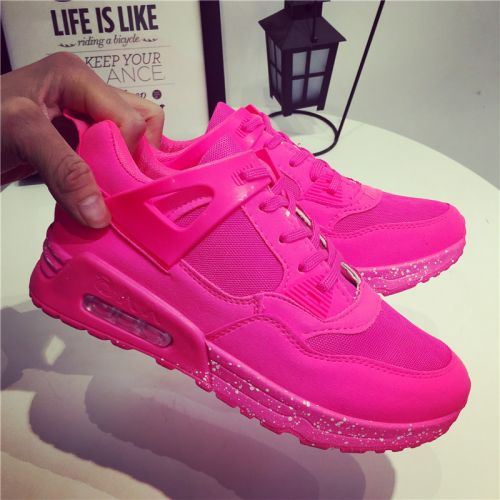 Chaussures de printemps femme en engrener ronde avec lacets - semelle caoutchouc Ref 997653