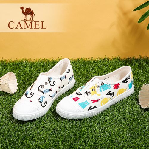 Chaussures de printemps femme en tissu CAMEL ronde - loisir Ref 997655