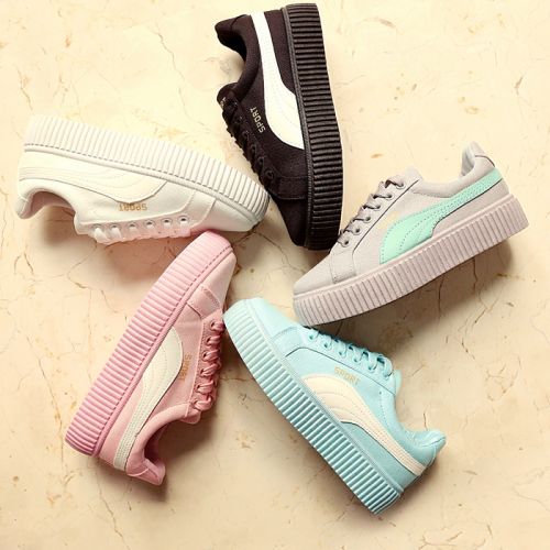 Chaussures de printemps femme en engrener ronde avec lacets, Modèles mélangées, Génoise, étanche - loisir Ref 997731