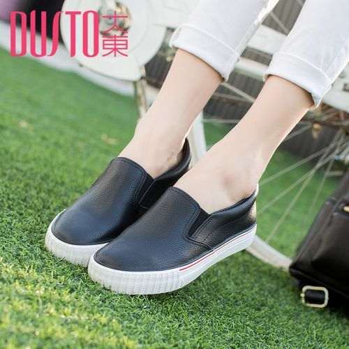 Chaussures de printemps femme en PU DUSTO ronde étanche - loisir semelle caoutchouc Ref 997785
