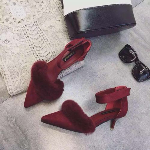 Chaussures de printemps femme en PU pointu - semelle caoutchouc Ref 997830
