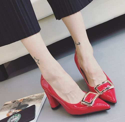 Chaussures de printemps femme en Manteau peinture pointu - Ref 997839