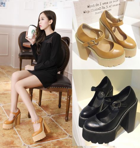 Chaussures de printemps femme en Ercengzhupi ronde ouverture profonde, - Europe semelle caoutchouc Ref 997872