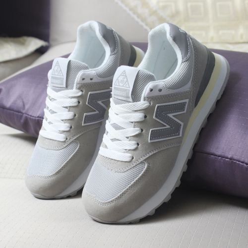 Chaussures de printemps femme en engrener ronde avec lacets - semelle caoutchouc Ref 997884