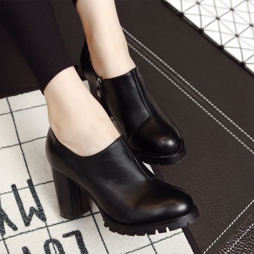 Chaussures de printemps femme en fibre Superfine ronde ouverture profonde, - Europe semelle caoutchouc Ref 99