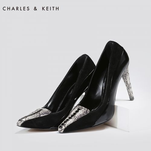 Chaussures de printemps femme en Une variété matériaux épissure CHARLES&AMPKEITH pointu - Europe semelle fond composite R
