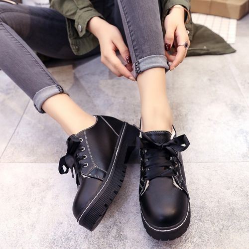 Chaussures de printemps femme en PU MARTHAFUREN ronde creux, Génoise, étanche - Angleterre semelle caoutchouc Ref 997950