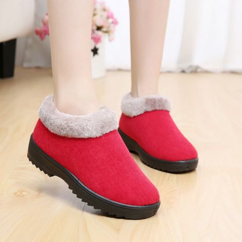 Chaussures de printemps femme en tissu ronde étanche - Ref 997955