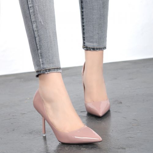 Chaussures de printemps femme en PU pointu ouverture profonde- Europe - semelle caoutchouc Ref 997972