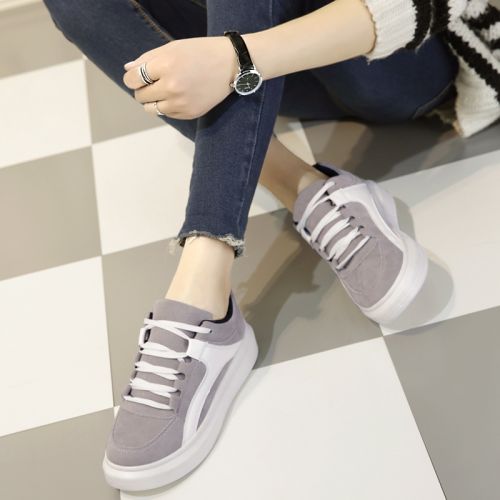 Chaussures de printemps femme en vache, Nubuck, ronde - loisir semelle caoutchouc Ref 998011
