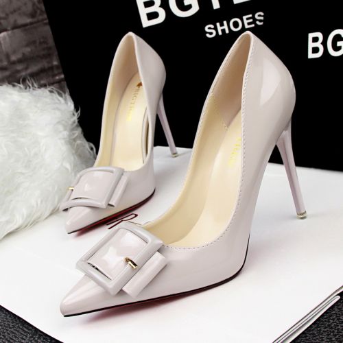 Chaussures de printemps femme en Manteau peinture BIGTREE pointu ouverture profonde, moraillon, Ceinture décoration, bouc