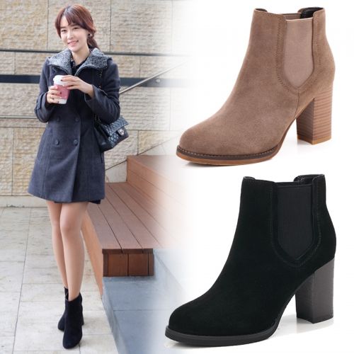 Chaussures de printemps femme en vache, Nubuck, ronde - Ref 998070
