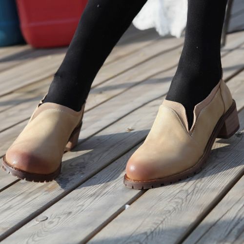 Chaussures de printemps femme en PU MOONBANGMISS ronde - Europe semelle caoutchouc Ref 998088