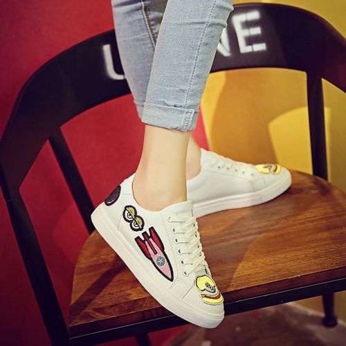 Chaussures de printemps femme en fibre Superfine ronde avec lacets, Modèles mélangées - semelle plastique Ref 998137