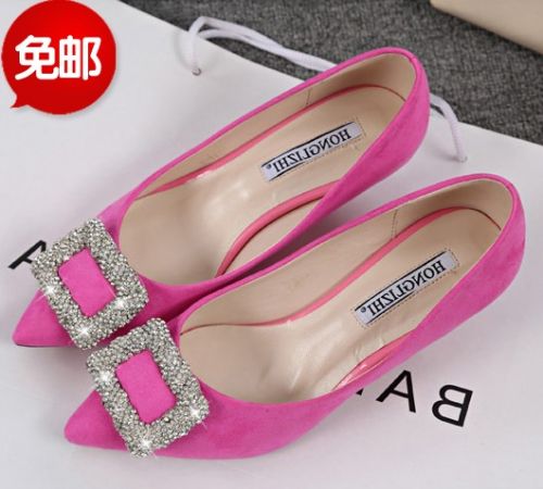 Chaussures de printemps femme en pointu ouverture profonde- Europe - semelle caoutchouc Ref 998147
