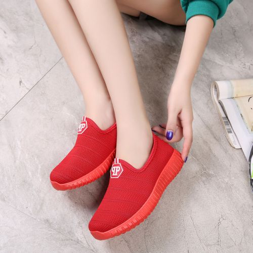 Chaussures de printemps femme en tissu ronde - loisir semelle plastique Ref 998243