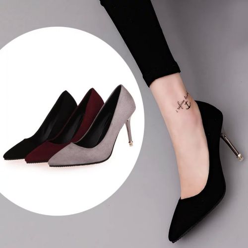 Chaussures de printemps femme en pointu ouverture profonde- simple - semelle caoutchouc Ref 998264