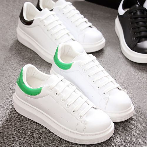 Chaussures de printemps femme en Cuir spatial ronde ouverture profonde, avec lacets, creux, Génoise, étanche - semelle 