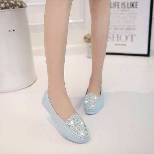Chaussures de printemps femme en PU ronde - loisir semelle caoutchouc Ref 998326