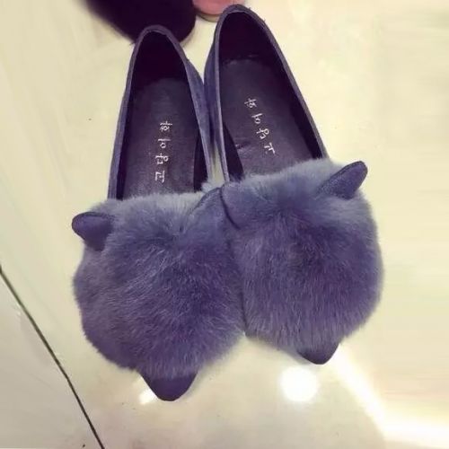 Chaussures de printemps femme en pointu ouverture profonde- semelle caoutchouc - Ref 998337