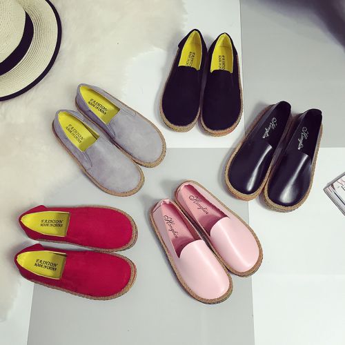 Chaussures de printemps femme en ronde - semelle caoutchouc Ref 998339