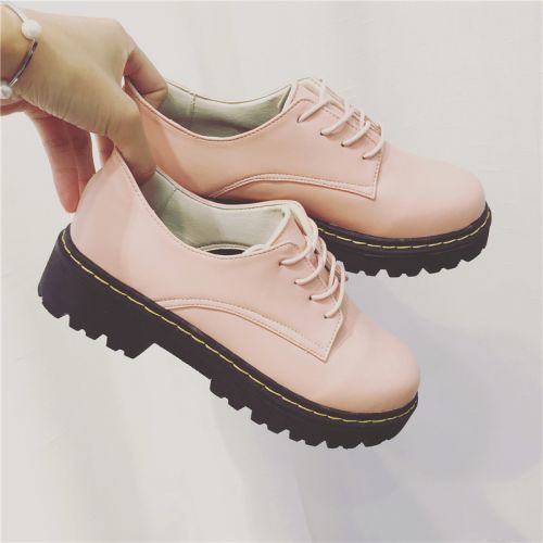 Chaussures de printemps femme en PU ronde Génoise, étanche - Angleterre Ref 998345