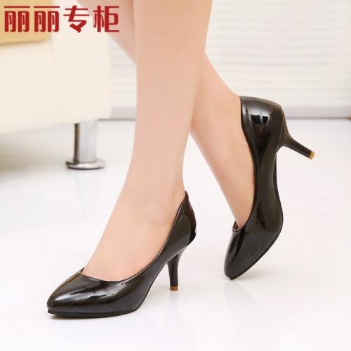 Chaussures de printemps femme en Manteau peinture pointu ouverture profonde- Commuter - semelle plastique Ref 998358