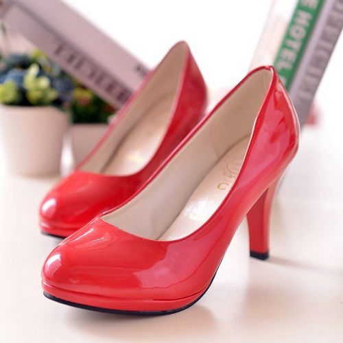 Chaussures de printemps femme en Manteau peinture pointu ouverture profonde- semelle fond composite - Ref 998380